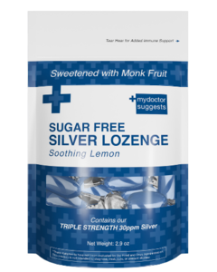 All Natural Silver Lozenge Sugar Free Soothing Lemon 20 count