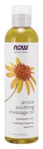 Arnica Soothing Massage Oil 8oz Now Foods