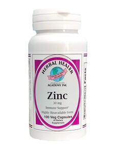 HHA Zinc 30mg 100 vcaps