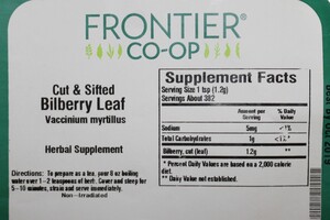 Bilberry Leaf C/S 1lb