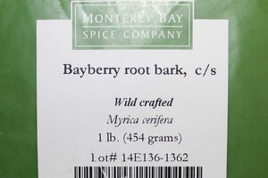 Bayberry Root Bark C/S 1lb