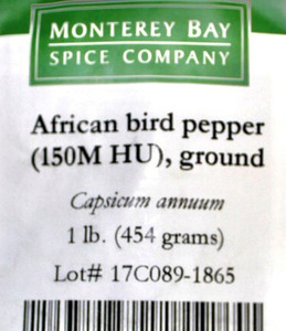 African Bird Pepper G 1lb