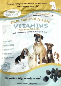 Houdi's Foodies Dogs-Vitamins Real, Natural Treats 60cnt