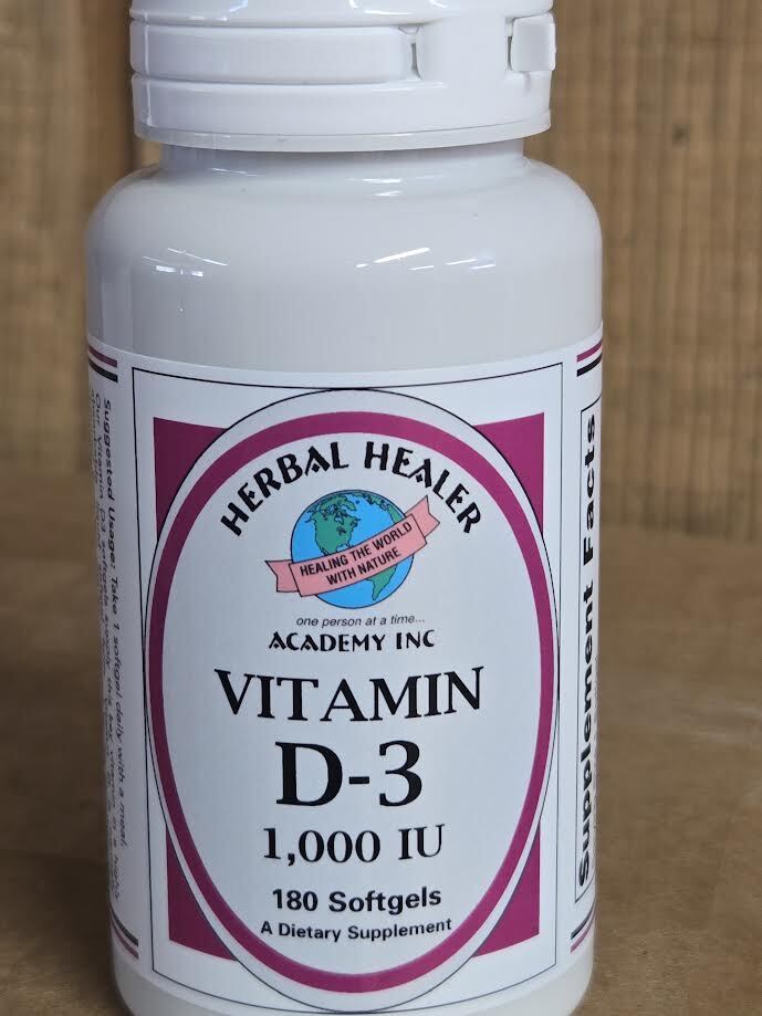 HHA Vit D3 1000 IU 180 softgels  Limited supply 