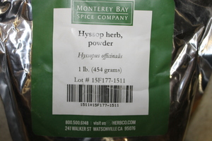 Hyssop Herb G 1lb