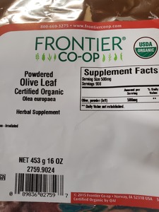 Olive Leaf G organic 1lb