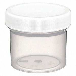 Plastic Round 2 ounce Salve Jar w/lid