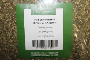 Red Clover Herb Organic C/S 1lb