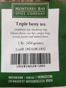 Triple Berry Bulk Tea 1lb